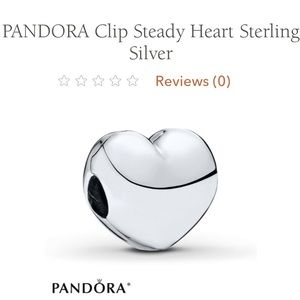 Sterling Silver heart clip charm PANDORA