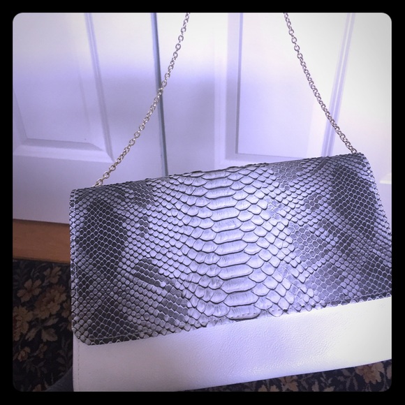 Snakeskin Chain Strap Bag