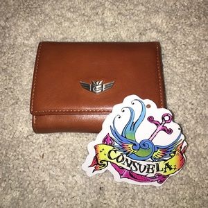 Consuela tawny leather wallet