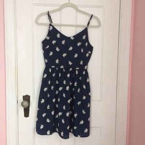 Everly elephant print dress