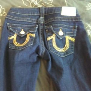 True religion gold pocket super t