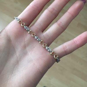 diamond and gold bracelet