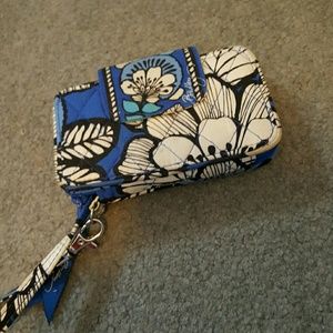 Vera Bradley Tech Wristlet in Blue Bayou