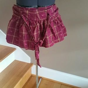 Victoria's Secret Pink plaid mini skirt