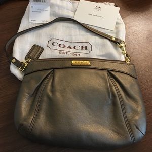 Coach leather wristlet