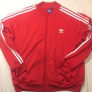 OG red mens adidas jacket