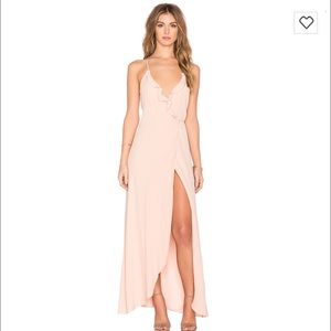 Lovers + Friends Nostalgia Maxi Dress Nude Small