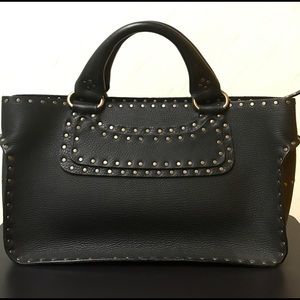 Celine Leather Black Studded Handbag Celine Leather Black Studded Handbag