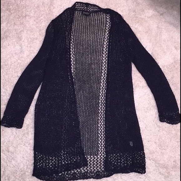 Lucky Brand 'Live in Love' crocheted sweater NWOT