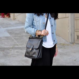 Vintage Coach Leather Brown Willis