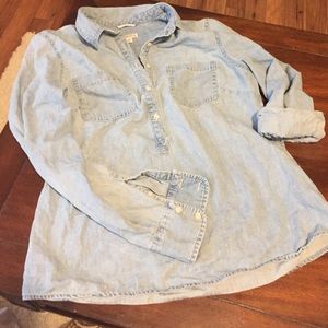 Light long sleeve "jean" top