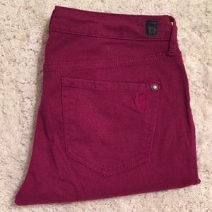 Jessica Simpson Cranberry Kiss Me Jeggings NWOT