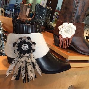 Leather boot cuffs!