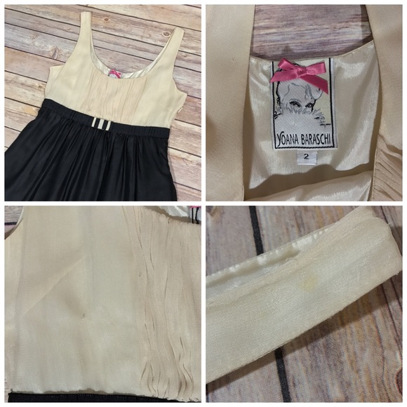 Yoana Baraschi Silk Blend Pleated Sleeveless Dress - Picture 3 of 4