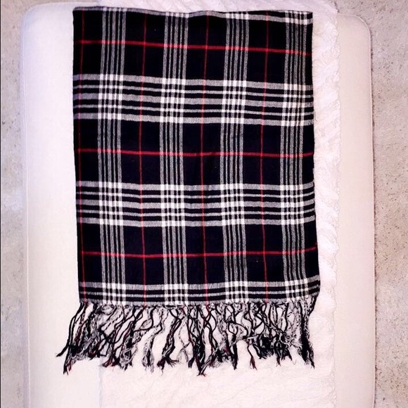 Plaid scarf - Picture 3 of 4