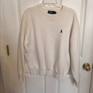 Ralph Lauren, Women's sz medium cream sweatshirt