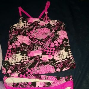 2 pc girls bathing suit