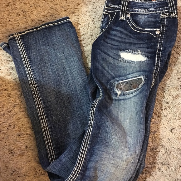 Rock Revival Sequin Flare Jeans