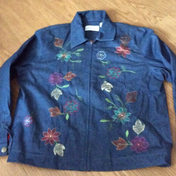 Alfred Dunner Lined Denim Jacket 12