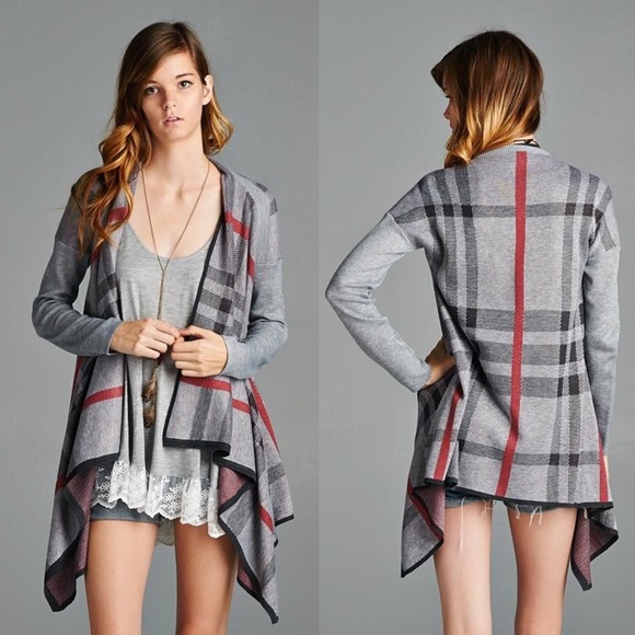 🚨1 HR SALE🚨NOLA asym cardigan - GREY - Picture 4 of 4
