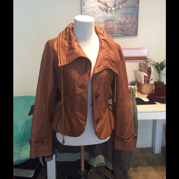 Cache Leather Jacket. Size 2 - image 1