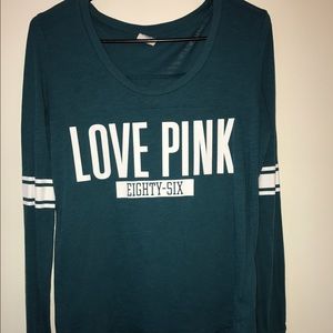 PINK Teal Long Sleeve