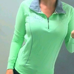 VS Pink Yoga Quarter Zip