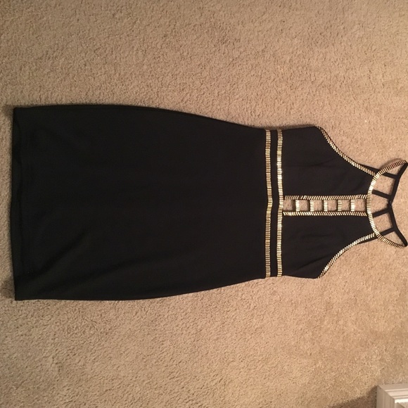 Black and Gold Dress