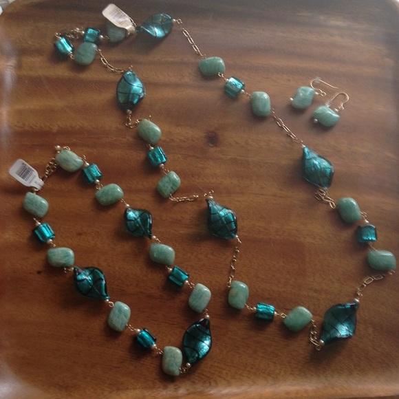 NWT Blown Glass and Jade bundle