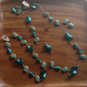 NWT Blown Glass and Jade bundle