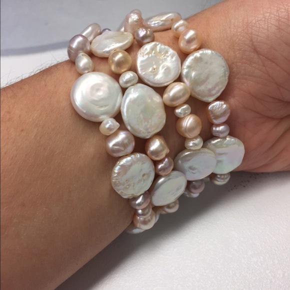 Apple Watch Iwatch Freshwater Pearl bracelet band - Picture 2 of 4