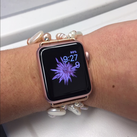 Apple Watch Iwatch Freshwater Pearl bracelet band - Picture 4 of 4
