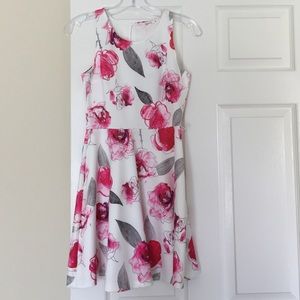 White floral dress