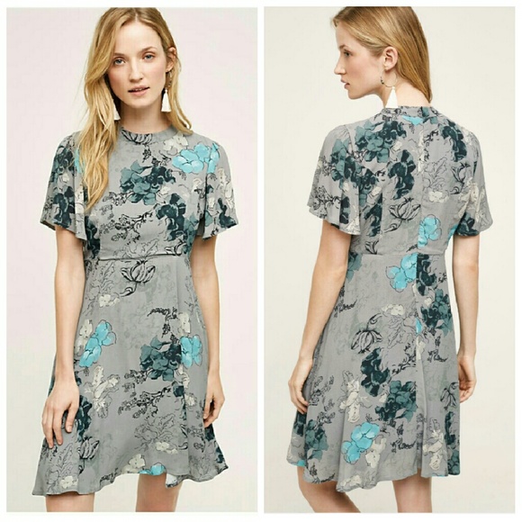 Anthropologie Dresses & Skirts - Anthropologie Eliott Mock Neck Floral Dress