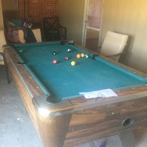 Slate pool table
