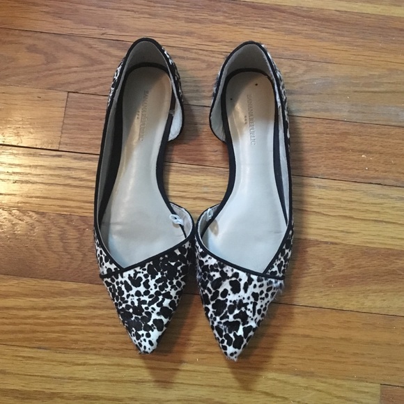 banana republic leopard flats