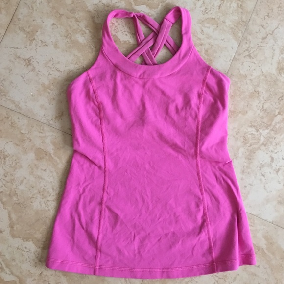 Pink workout tank