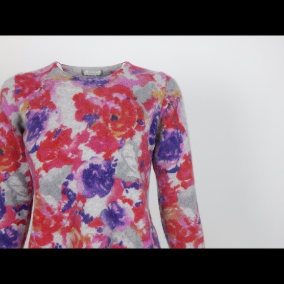 Cashmere by Charter Club Floral Sweater