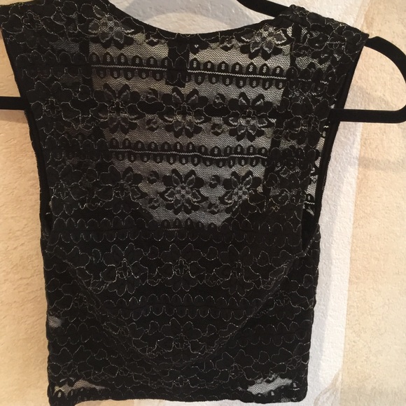 Sexy see thru black and gold top - Picture 4 of 4