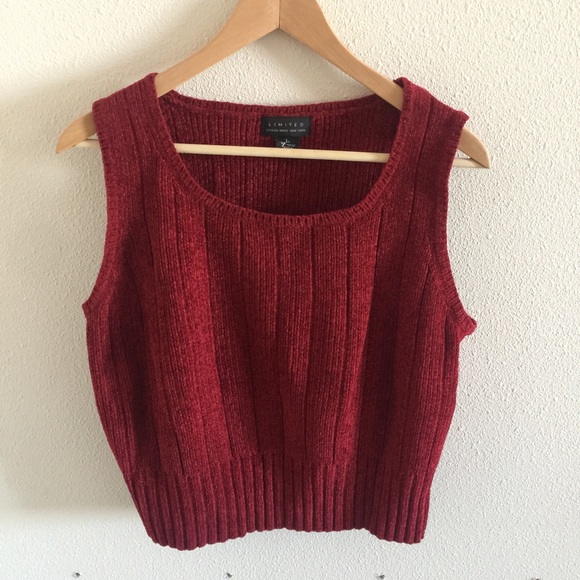 💕LASTCHANCE💕GETTHELOOK VINTAGE Crop Sweater Vest - Picture 3 of 4