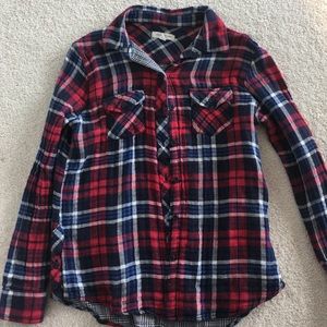 Colorful plaid button down