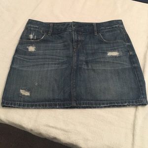 Ann Taylor Loft denim mini skirt size 4