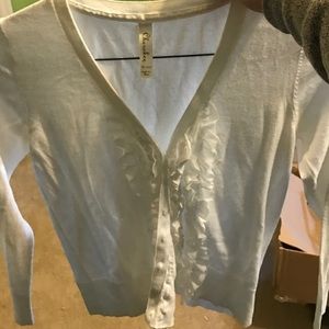 Cute button down sweater top!