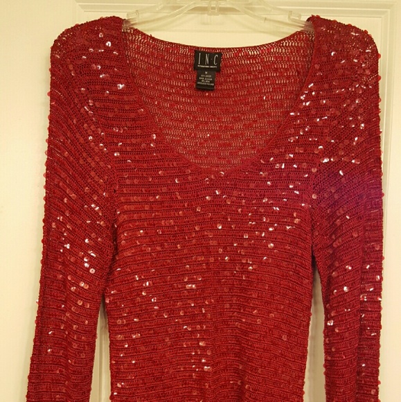 INC International Concepts Sequin Sweater