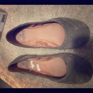 Lucky brand flats beige suede