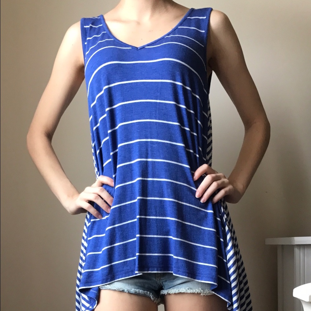 Max Studio Blue Tank Top