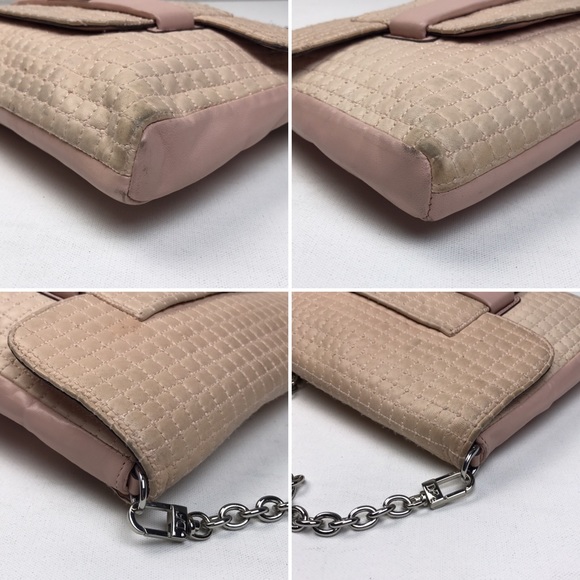 DVF blush leather shoulder bag - Picture 3 of 4