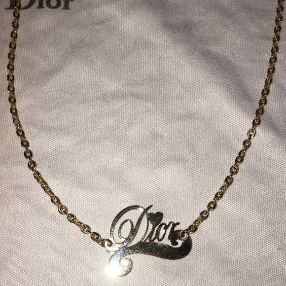 Authentic Dior Fashion Gold Tone Logo NL- 16"-18"