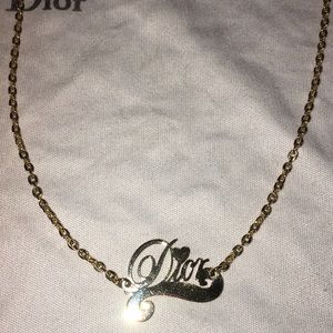 Authentic Dior Fashion Gold Tone Logo NL- 16"-18"