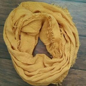 Mustard Yellow Circle Scarf!